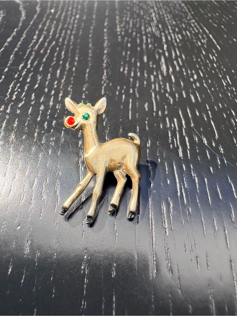 Antique Rudolph Reindeer Brooch - 50s